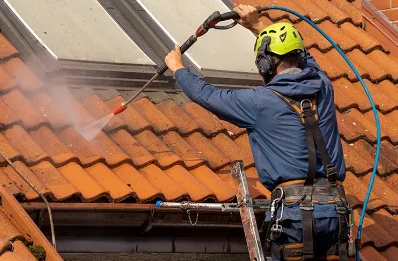 Démoussage et hydrofuge de toiture à Parmain