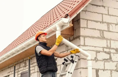 Pose et remplacement de gouttières à Parmain